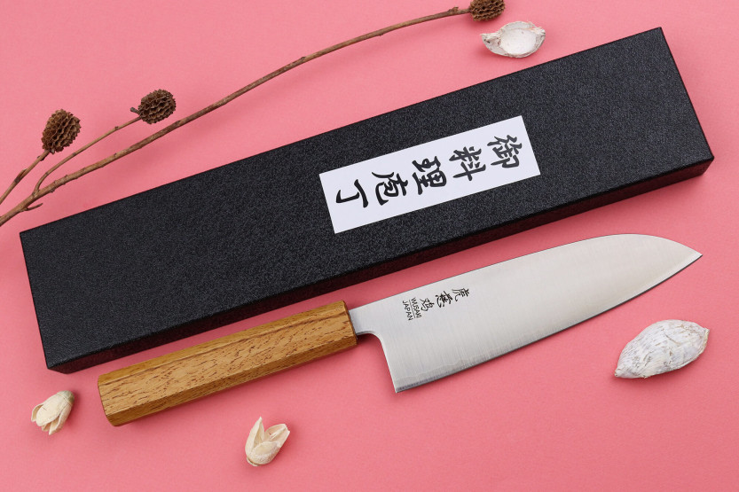 Wusaki Migaki G3 16,5 cm coltello santoku giapponese fatto a mano