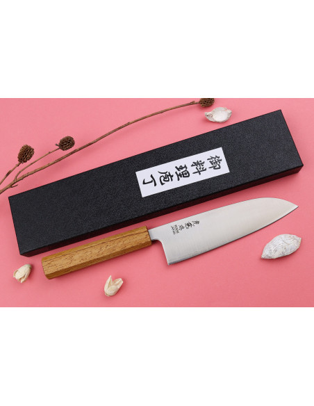 Wusaki Migaki G3 16,5cm käsintehty japanilainen santokuveitsi