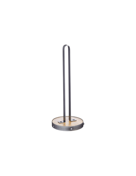 Kitchen Craft industrial design paper towel holder in metal and wood