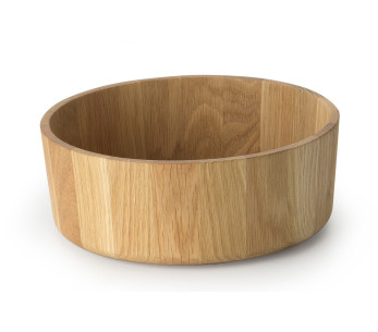 Continenta ronde slakom met rechte rand in eiken Ø31x12cm