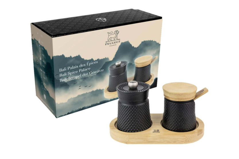Peugeot Bali Palais des Epices box with pepper mill and salt pot