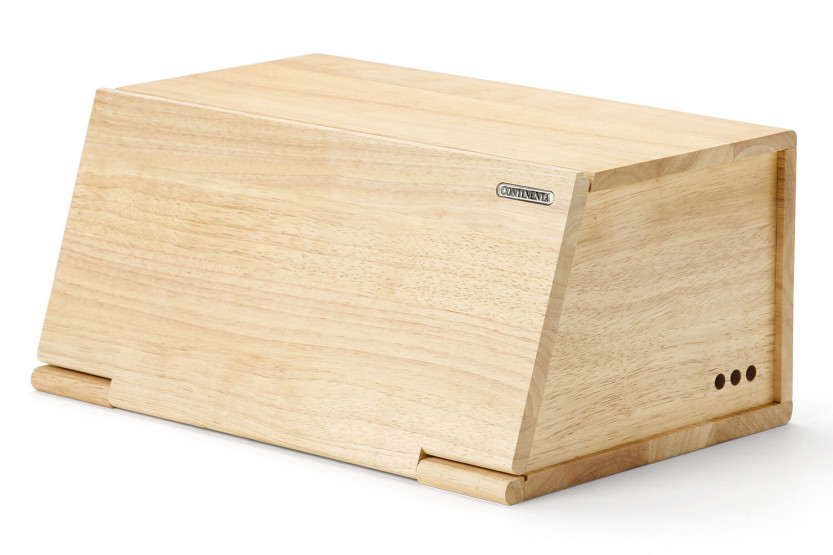 Brotkasten Continenta aus Gummibaumholz 40x26x18,5cm