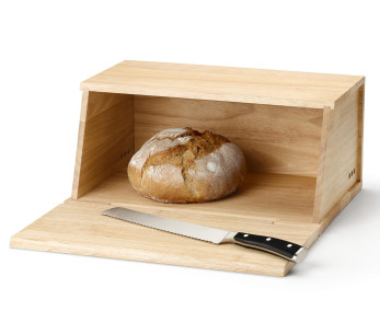 Continenta brødboks i gummitre 40x26x18,5cm 2