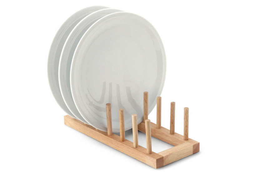 Continenta wooden plate holder for 6 plates