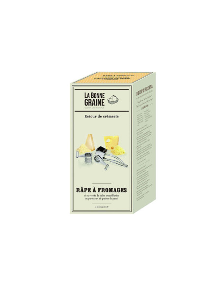 La Bonne Graine moinho ralador de queijo de 2 tambores em aço inoxidável