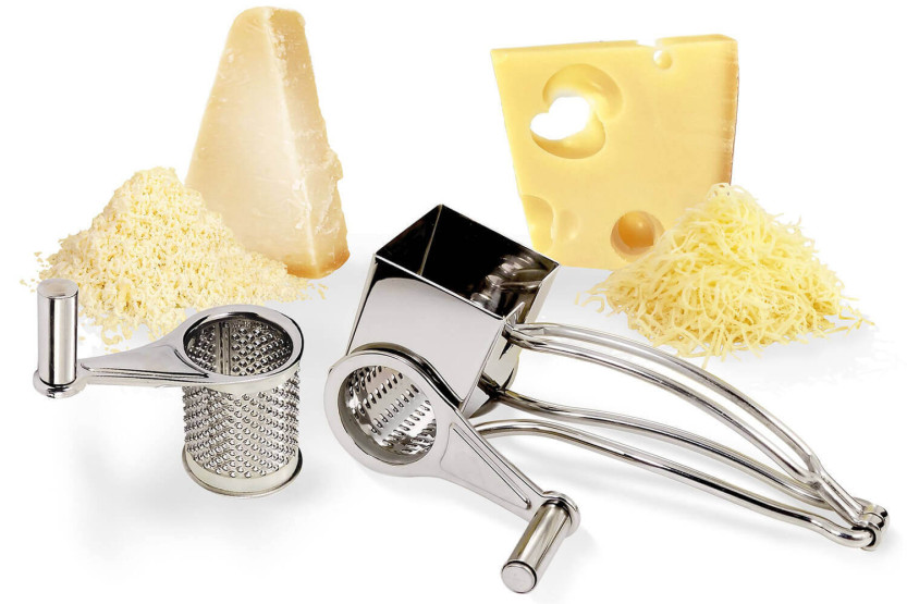 Mulino per formaggio a 2 tamburi in acciaio inox La Bonne Graine