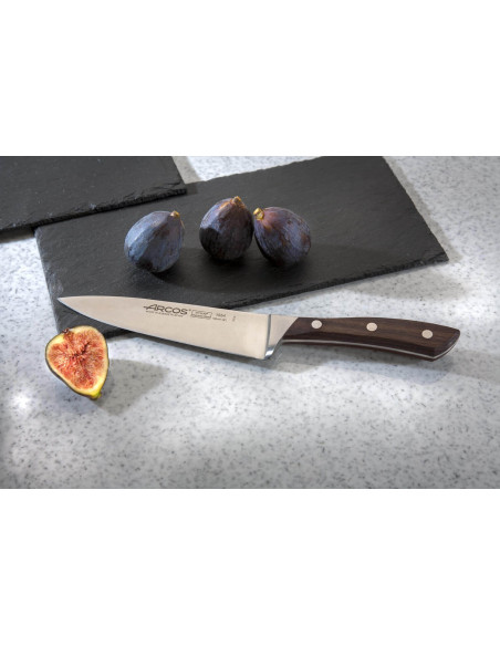 Arcos Natura 3er-Set Küchenmesser: Office + Tranchieren + Santoku