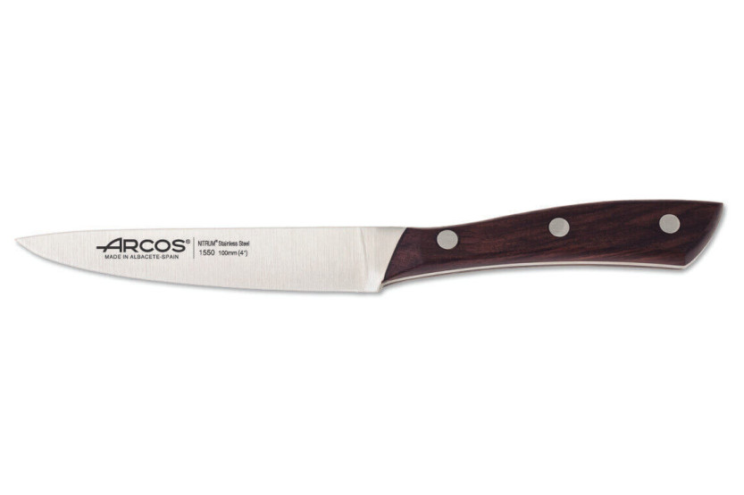 Juego de 3 cuchillos de cocina Arcos Natura: Office + Carving + Santoku