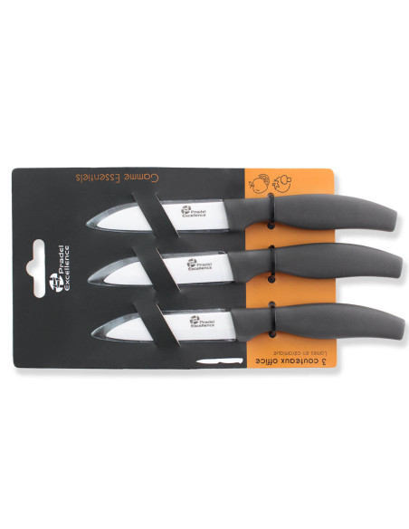 Set of 3 Pradel Excellence ceramic knives