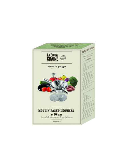 Mulino per verdure La Bonne granaa 3 griglie in acciaio inox Ø20cm