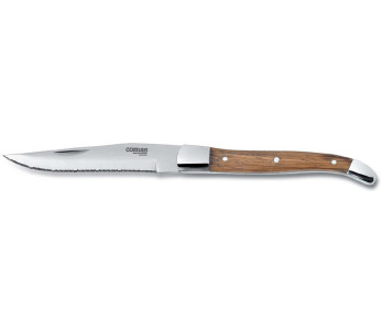 Caixa de madeira com 6 facas para bifes Comas Alps 13/0 em aço inoxidável 2