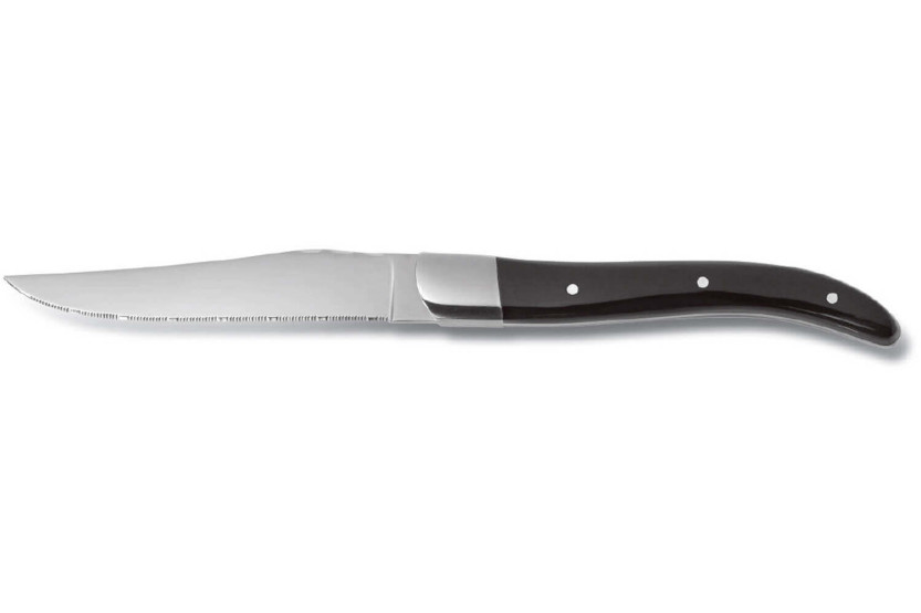Set of 6 Comas ACR Black steak knives 13/0 stainless steel