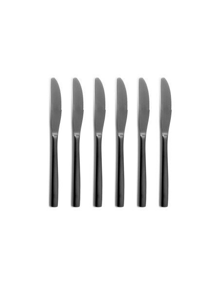 24-piece Comas BCN Colors cutlery set Black 18/0 stainless steel