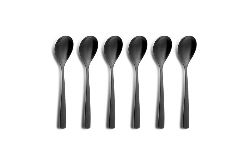 set di posate da 24 pezzi Comas BCN Colors Nero in acciaio inox 18/0