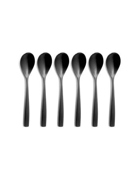 24-piece Comas BCN Colors cutlery set Black 18/0 stainless steel