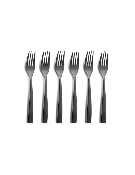 24-piece Comas BCN Colors cutlery set Black 18/0 stainless steel