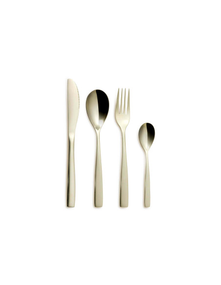 24-piece Comas BCN Colors Champagne stainless steel 18/0 cutlery set
