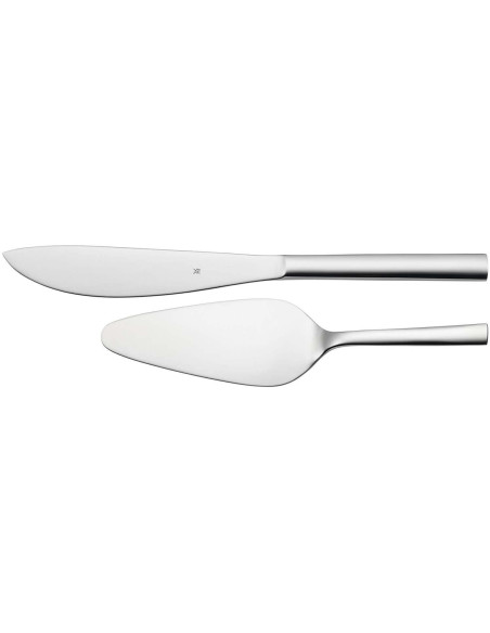 Conjunto de 2 talheres para bolos WMF Nuova em aço inoxidável Cromargan 18/10