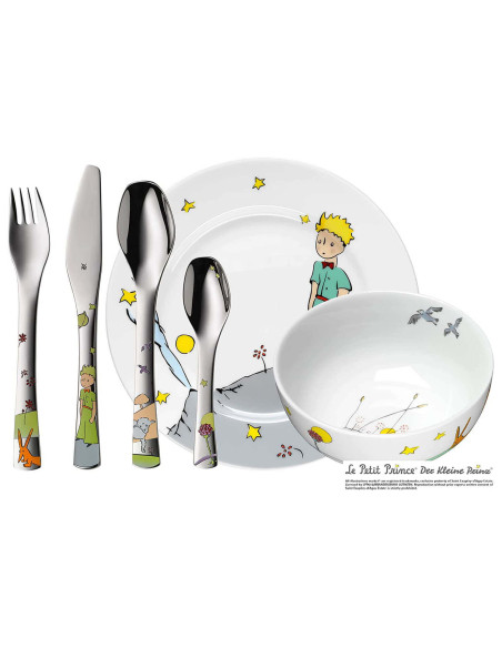 WMF Le Petit Prince -lasten lounasrasia ruostumatonta terästä 18/10 ja posliinia.