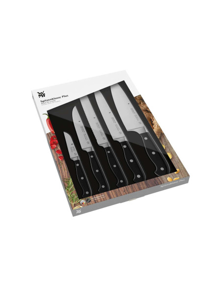 Juego de 5 cuchillos WMF Spitzenklasse Plus con hojas de acero inoxidable y mangos remachados