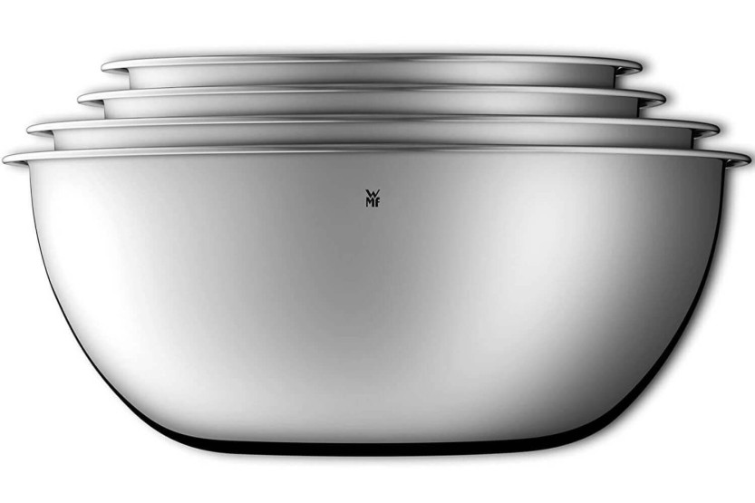 Set van 4 WMF Gourmet-keukenkommen in 18/10 Cromargan roestvrij staal