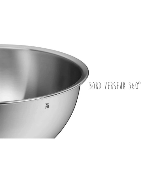 Conjunto de 4 taças de cozinha WMF Gourmet em aço inoxidável 18/10 Cromargan
