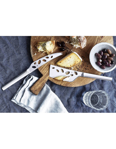 Conjunto de 2 servidores de queijo WMF Nuova em aço inoxidável Cromargan 18/10
