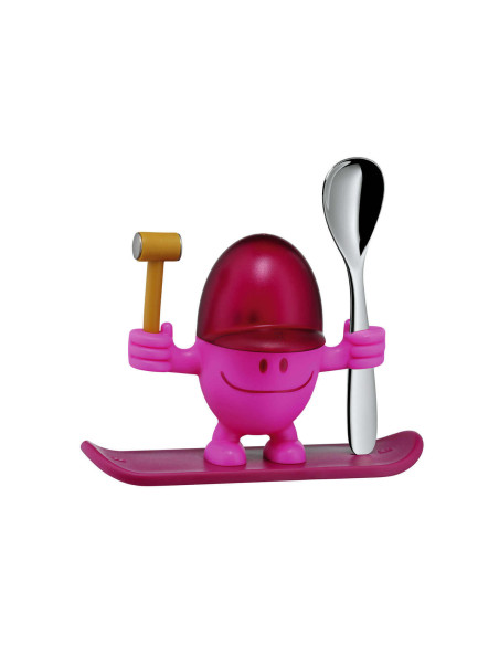 WMF McEgg huevera rosa con cuchara