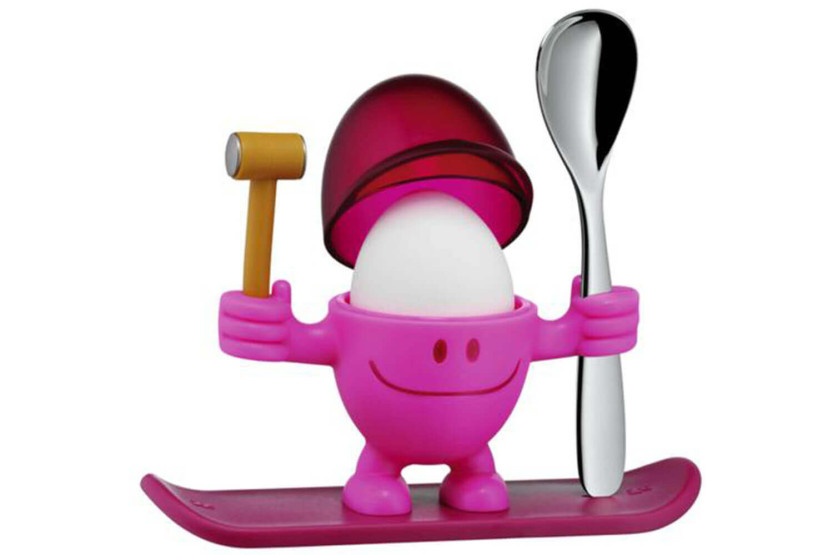 WMF McEgg roze eierdopje met lepel