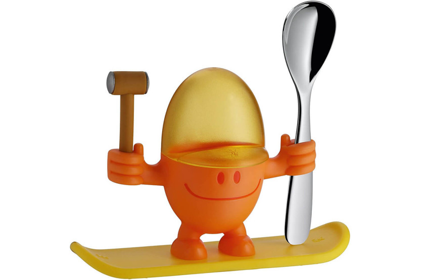 Eierbecher WMF McEgg orange mit Löffel