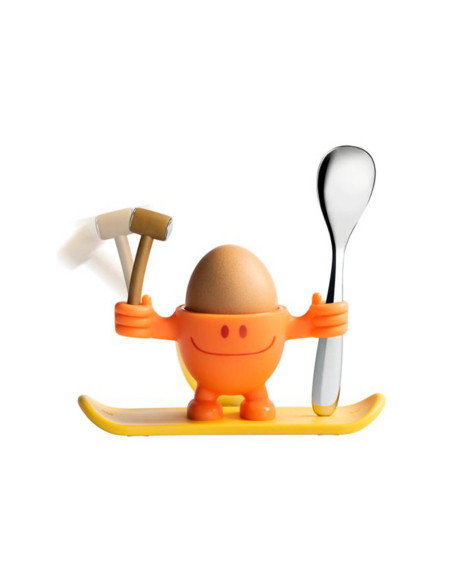 Eierbecher WMF McEgg orange mit Löffel