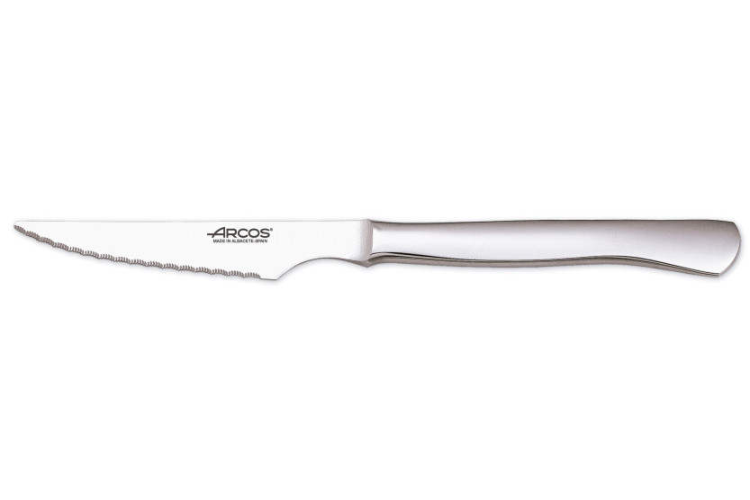Sett med 6 Arcos-kniver + 6 gafler, mikro-tannede blad i ett stykke