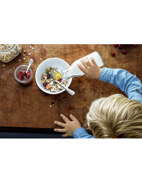 Posate per bambini WMF Safari 4 pezzi in acciaio inox 18/10 Cromargan