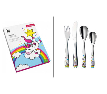 WMF Unicorn 4-delade barnbestick i 18/10 Cromargan rostfritt stål