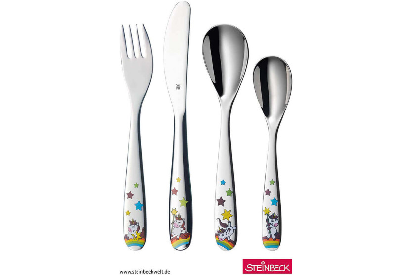 Kinderbesteck 4 tlg. WMF Einhorn aus Edelstahl 18/10 Cromargan