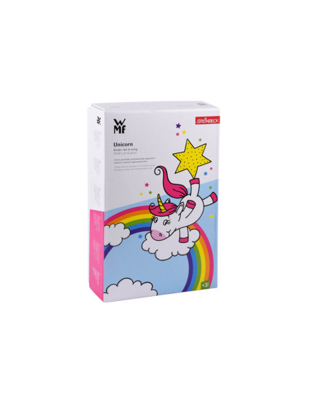 Lancheira para crianças WMF Unicórnio em aço inoxidável 18/10 e porcelana