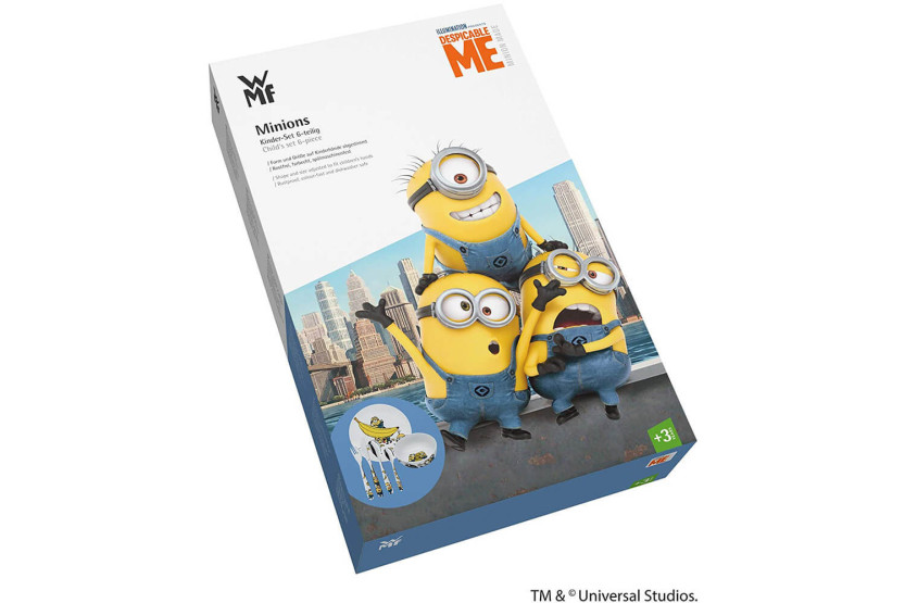 Fiambrera infantil WMF Les Minions Acero inoxidable 18/10 y porcelana