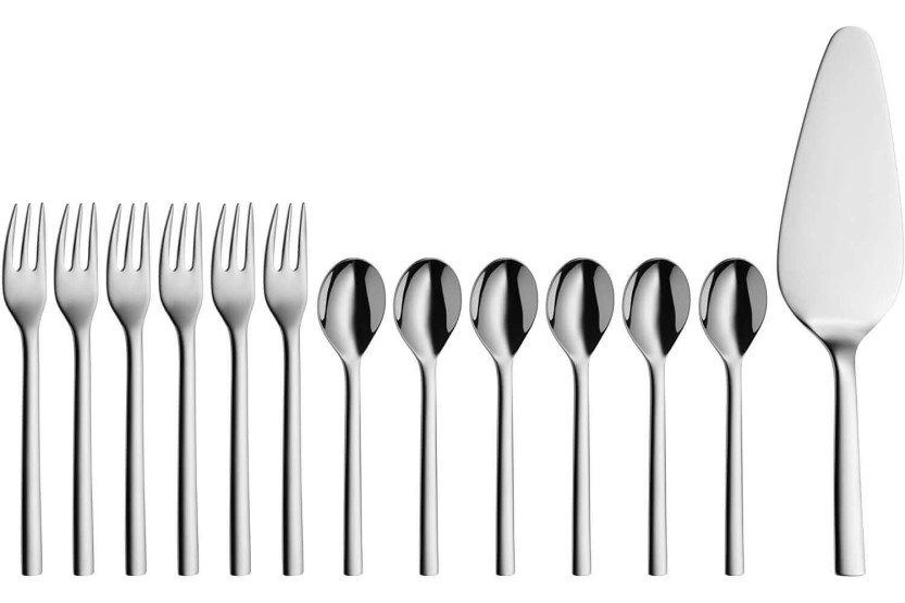 WMF Nuova Set per dolci da 13 pezzi in acciaio inossidabile 18/10 Cromargan