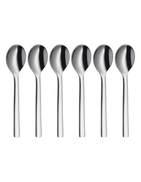 Set of 6 WMF Nuova espresso spoons in 18/10 Cromargan stainless steel
