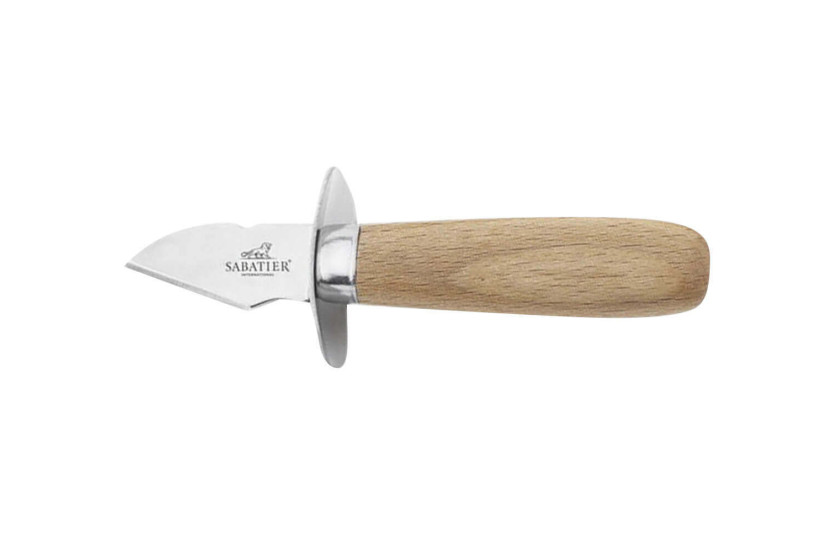 Sabatier International osteri keihäs suojuksella, 4.5cm terä, puinen kahva.