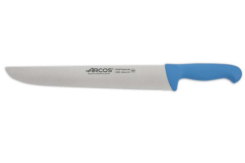 Faca para peixe Arcos 2900 cabo em polipropileno lâmina serrilhada de 35 cm