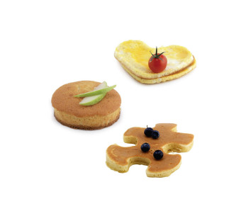 Juego de 4 moldes Mastrad para huevos, magdalenas y galletas 2