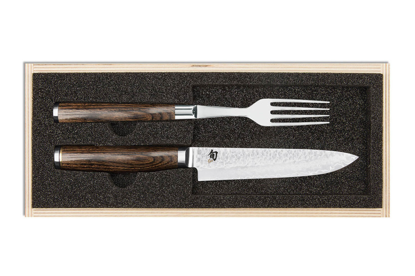 Kai Shun Premier Tim Malzer Set di posate giapponesi coltello + forchetta