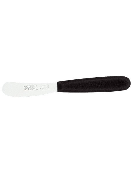 Cuchillo untador Nogent Classic hoja de 6 cm y mango de polipropileno negro