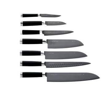 Gaveeske 7 Kai Michel Bras-kniver nr. 1 til 7 i rustfritt stål SG2