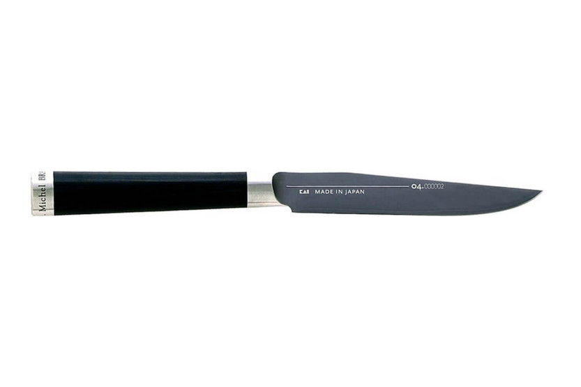 Kai Michel Bras 10,7cm n°7 stainless steel SG2 table knife + wooden sheath