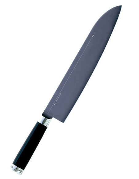 Fleischmesser Kai Michel Arm n°6 26,5cm Edelstahl SG2 + Holzscheide