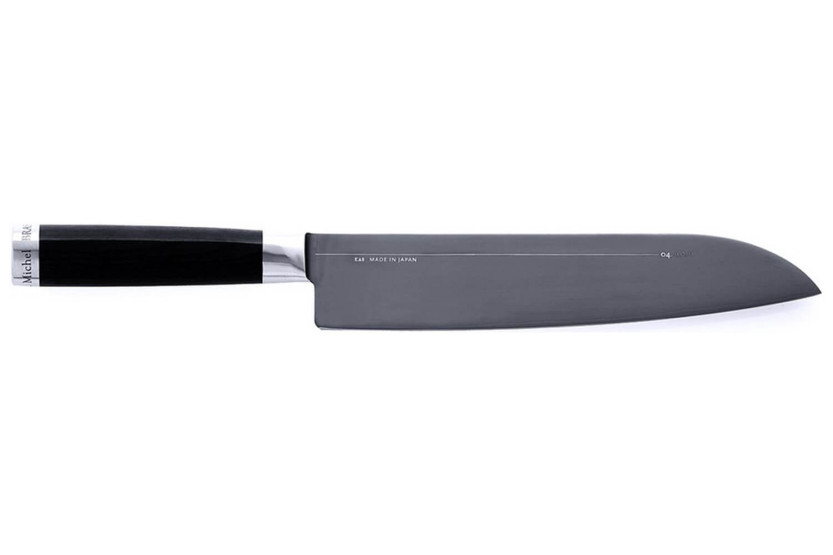 Faca para carne SG2 de 22,5 cm em aço inoxidável Kai Michel Bras n°5 + bainha de madeira