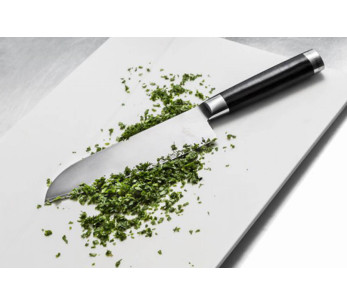 faca santoku Kai Michel Bras 23cm n°4 SG2 aço inoxidável + bainha de madeira 2