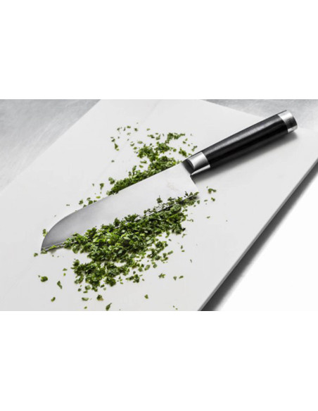 Kai Michel Bras 16cm Cuchillo santoku n°4 SG2 acero inoxidable + funda de madera